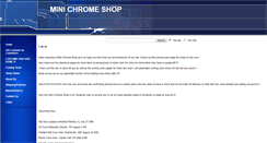 Desktop Screenshot of minichromeshop.com